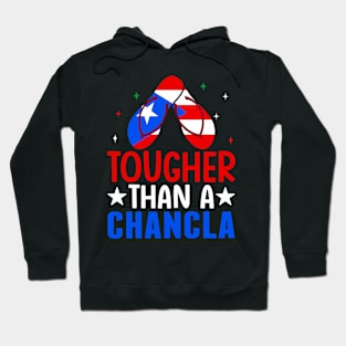 Tougher Than A Chancla Puerto Rican Puerto Rico Flag Hoodie